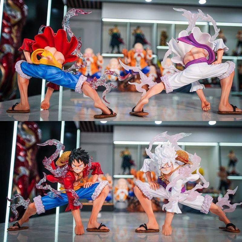 2025 19см Аниме One Piece Фигурка Луффи Ника Пятая Передача Второе Пробуждение Демона Статуэтка ПВХ Фигурка Действия Коллекционная Модель Игрушки
