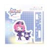 Aikatsu X Sanrio Characters 02 Sakuraba Laura X Kuromi Illustration Acrylic Stand Plate Stars! [Collaboration [Mini Character]]