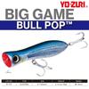 YO-ZURI Lure Popper Bull Pop 150mm CRH Weight: 70g R1154-CRH-Red