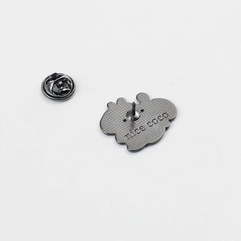 Милая мультяшная металлическая брошь-булавка «Капибара» – забавный аксессуар для рюкзака