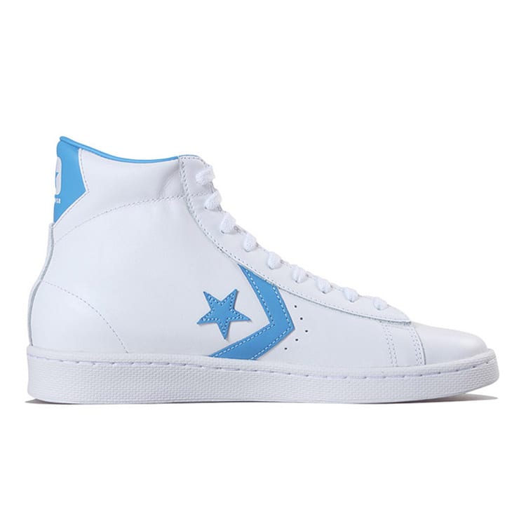 Кожаные Converse Hi 'Бело-синие' 166813C
