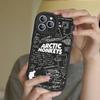 Чехол для телефона с логотипом A-Arctic M-Monkeys для iPhone 16 15 14 13 Pro Max 11 12 Plus Кожаный силиконовый чехол