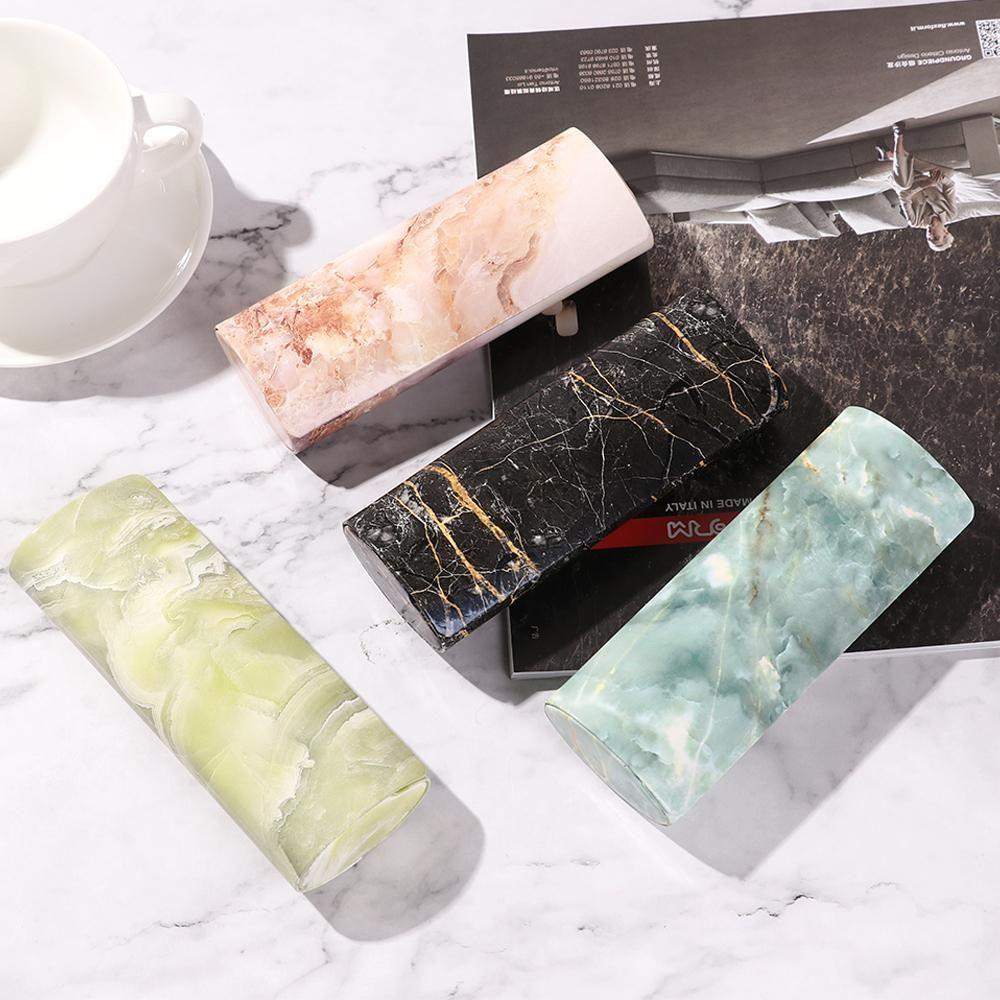 Box Eyeglasses Accessories Portable Eyeglasses Case Strong Magnet Glasses Box Marble Pattern