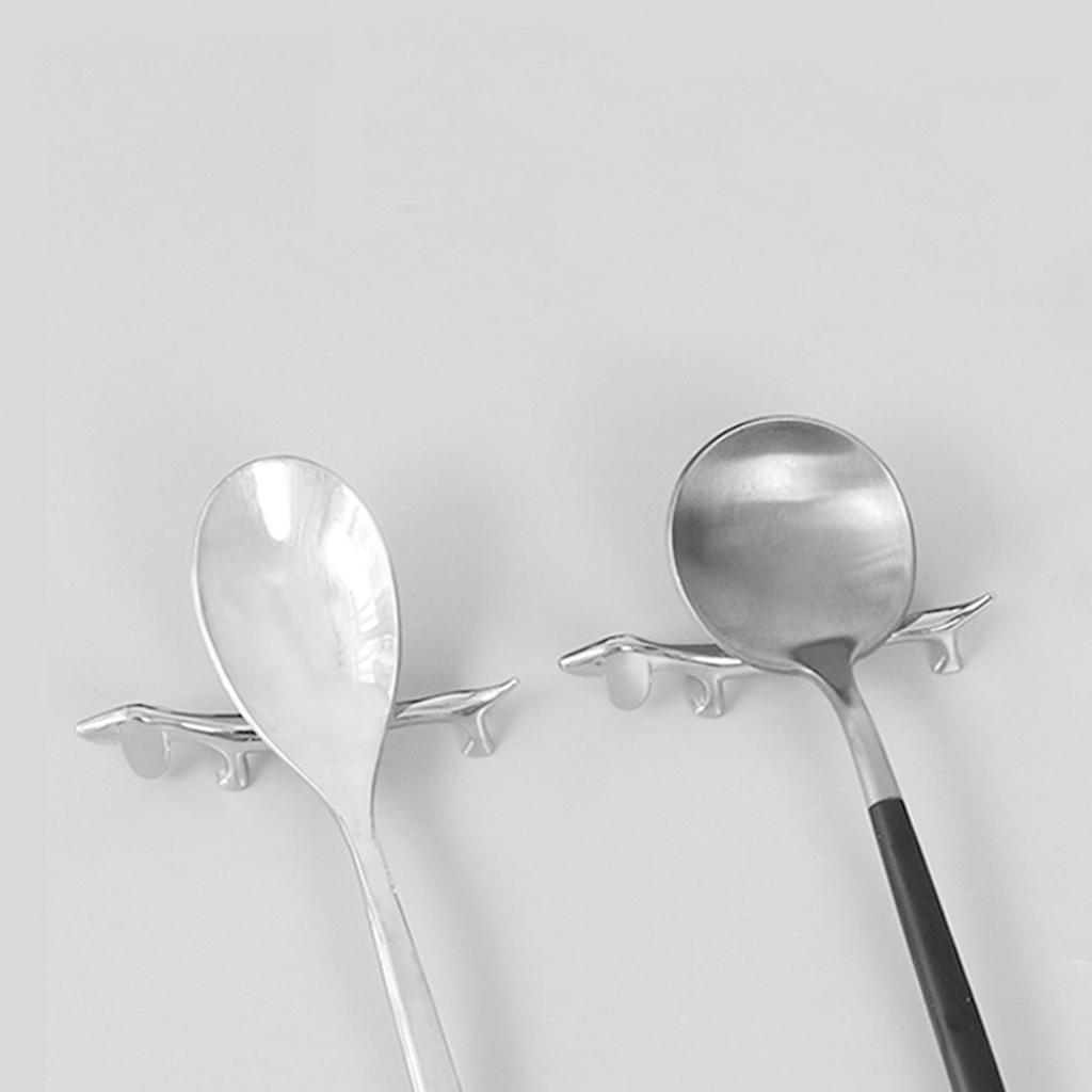 Подставка для столовых приборов, подставка для палочек для еды, полированная, универсальная, из гальванического цинкового сплава, в форме животного для столовых приборов