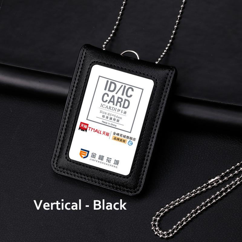 Держатель для удостоверения личности из натуральной кожи, репортер, полицейский офисный работник, шейный бейдж, именной тег, нагрудный чехол для карточек, деловая рабочая карточка
