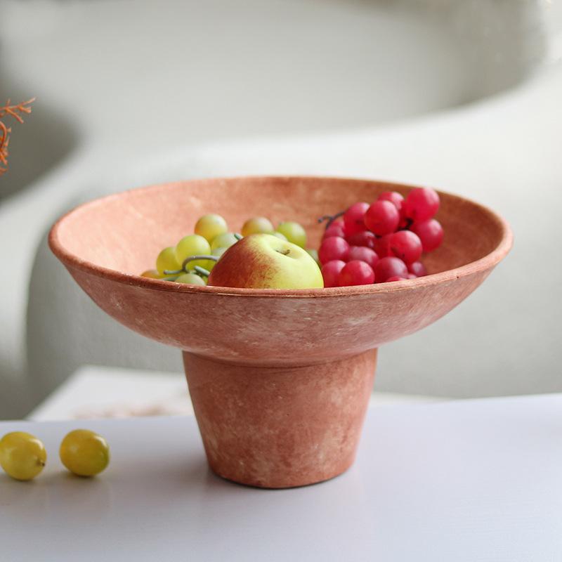 Поднос для фруктов в винтажном стиле, подставка для орехов из смолы, высокий поднос для хранения украшений, подставка для журнального столика в новом доме, подставка для хранения