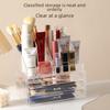 Прозрачный настольный органайзер для косметики в спальне и многоуровневого хранения