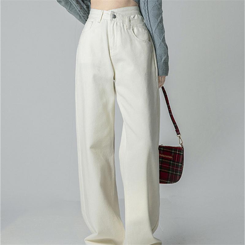 Винтажная весна 2022, женская мода с высокой талией, женские широкие джинсы, мешковатые женские джинсовые брюки-карго, джинсовые брюки для мамы