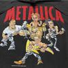 Винтажная футболка Metallica Cartoon Tour по Северной Америке 1996 года, футболка с одинарной строчкой, РЕПРИНТ