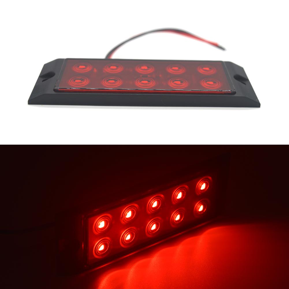 Модернизированный 10-светодиодный боковой габаритный фонарь для грузовика, габаритный фонарь, задний фонарь для прицепа, тягача, грузовика, предупреждающий стояночный фонарь 12 В-24 В