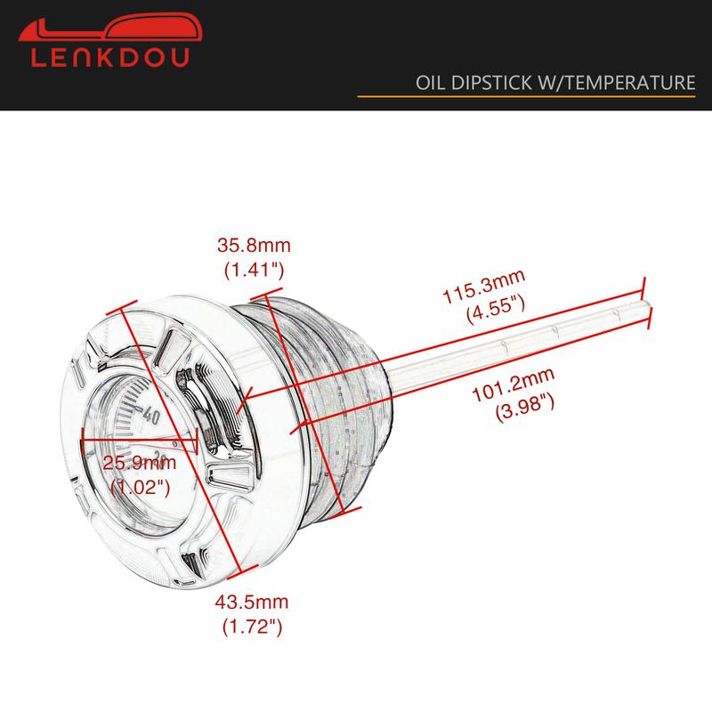 62845-00A / 62896-00 Аксессуары для мотоциклов Масляный щуп с термометром Для моделей Harley Softail 2000-2017, кроме Breakout