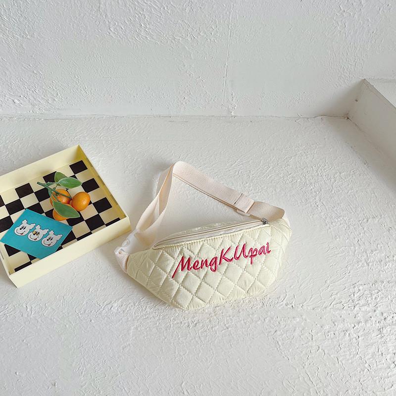 Модная и стильная детская холщовая поясная сумка для мальчиков и девочек с дизайном алфавита в современных цветах