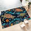 Comfortable Crystal Velvet Rug Machine Washable Australian Sea Turtle Non Slip Fading Resistant Living Room Bedroom Gaming Area