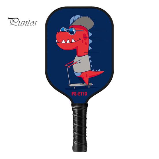 Детское весло для пиклбола с мультяшным принтом, легкая стекловолоконная детская ракетка для пиклбола, аксессуары для пиклбола, подарок на день рождения