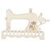 Embroidery Thread Organizer Board Lightweight Sewing Machine Shape Wooden  Stitch Floss Holder