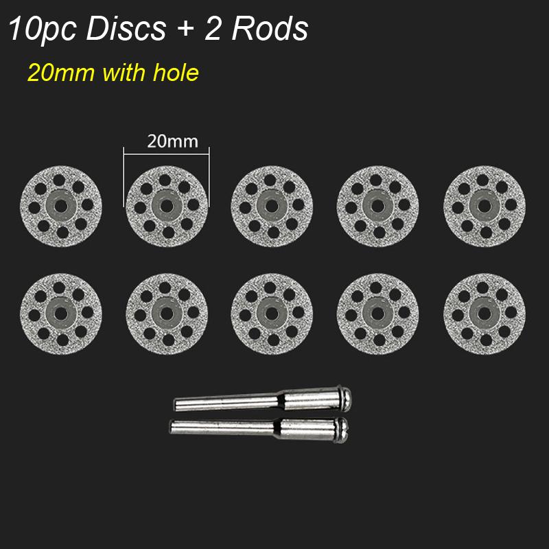 Алмазный отрезной диск Диски Дисковая пила Отрезной вращающийся инструмент Диск Мини-сверло Оправка Дерево Камень Пластик Стекло Острый резак