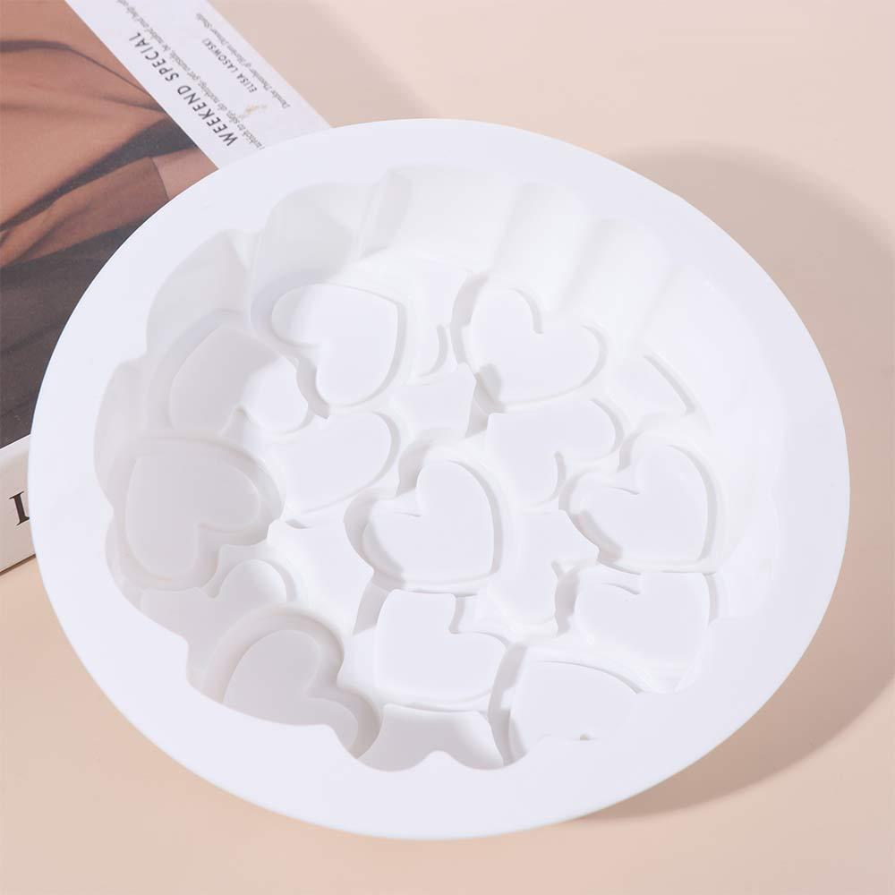 Easy To Demold Heart Silicone Molds Silicone Mousse Moulds Easy To Clean Cake Mould Party