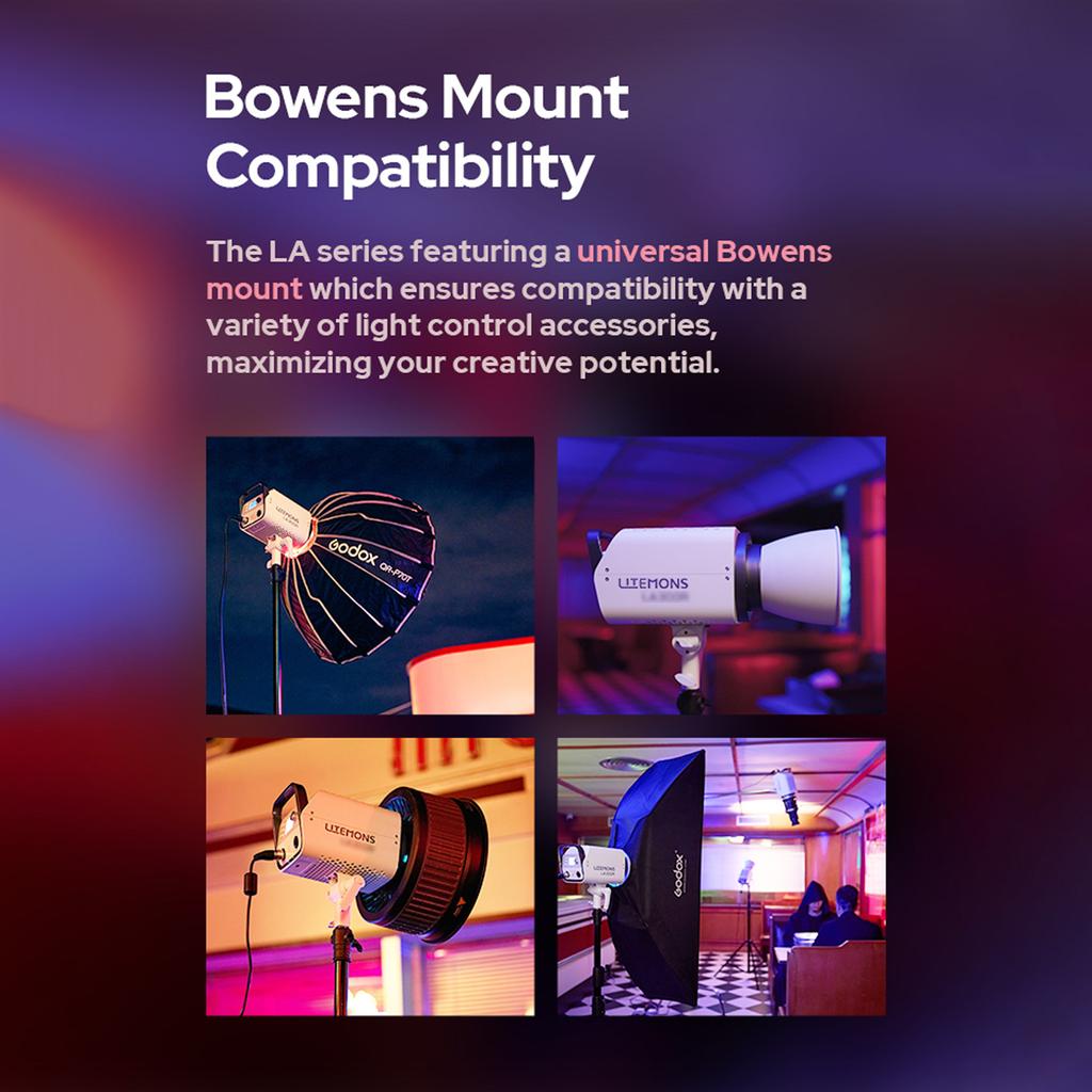 Godox Litemons LA150R Studio RGB Video Light 165W LED Photography Light Lamp 1800K-10000K CRI95+