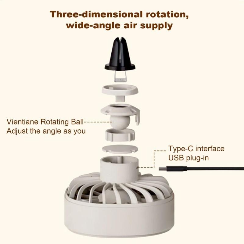 Автомобильный вентилятор для вытяжки воздуха, портативный вентилятор для автомобилей, грузовиков, охлаждающее устройство, 3 регулируемые скорости ветра, зарядка через USB, мини-вентилятор для вентиляционного отверстия/дома/офиса