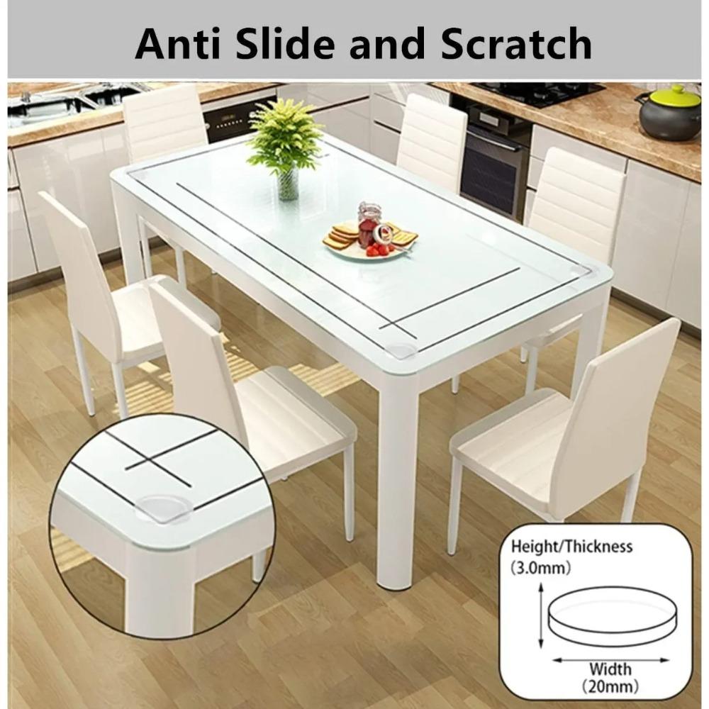 20 шт. 20 мм*3 мм стеклянные противоскользящие накладки для столешницы прозрачные под стеклом накладки бамперы для стеклянной столешницы