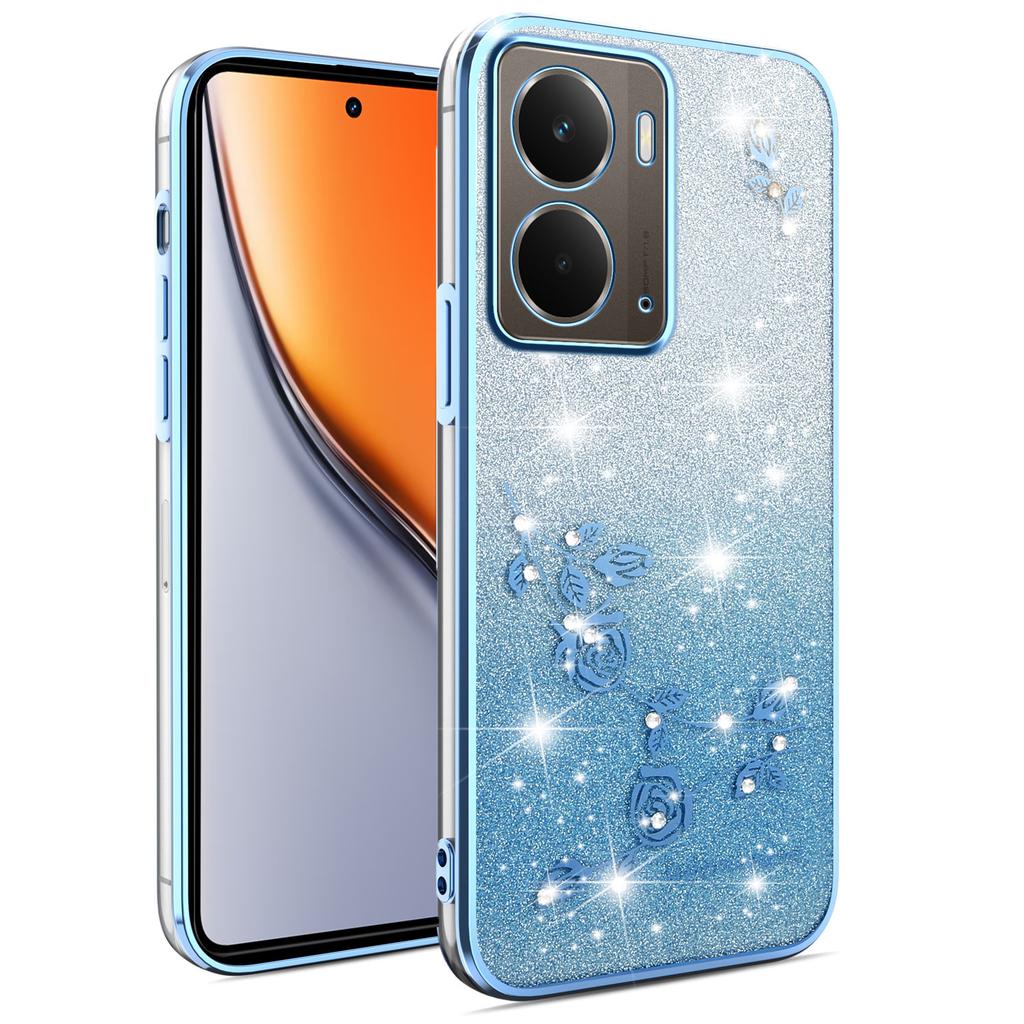 For Realme P3 5G Case Flower TPU Flexible Gradient Phone Cover