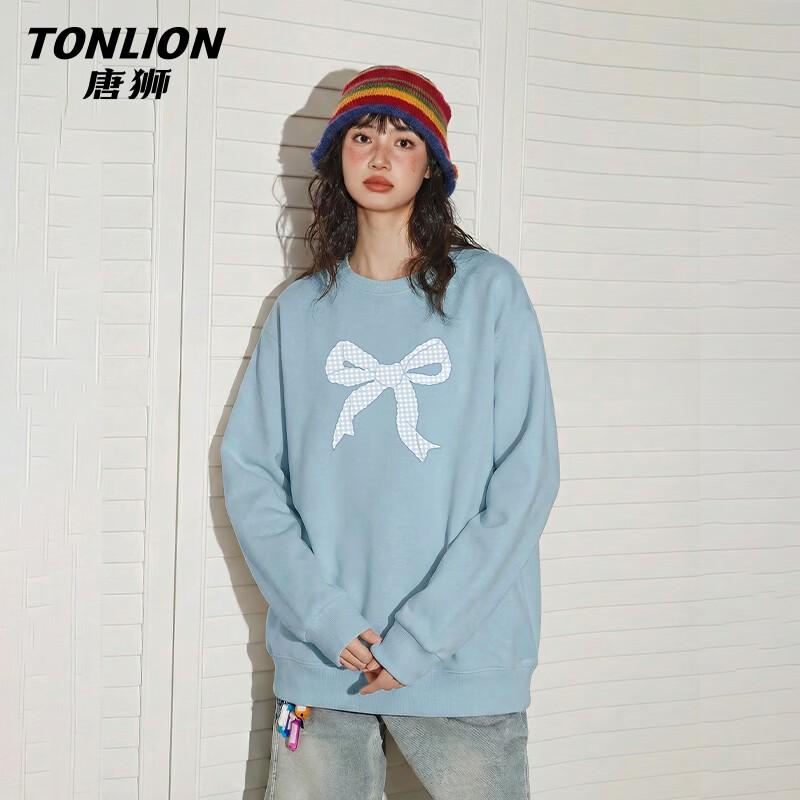 Женская повседневная толстовка TonLion с длинным рукавом и круглым вырезом