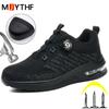 Fashion Security Shoes Anti Smashing Anti Puncture Work Shoes Safety Steel Toe Shoes Men Breathable Comfort Protection Shoes
