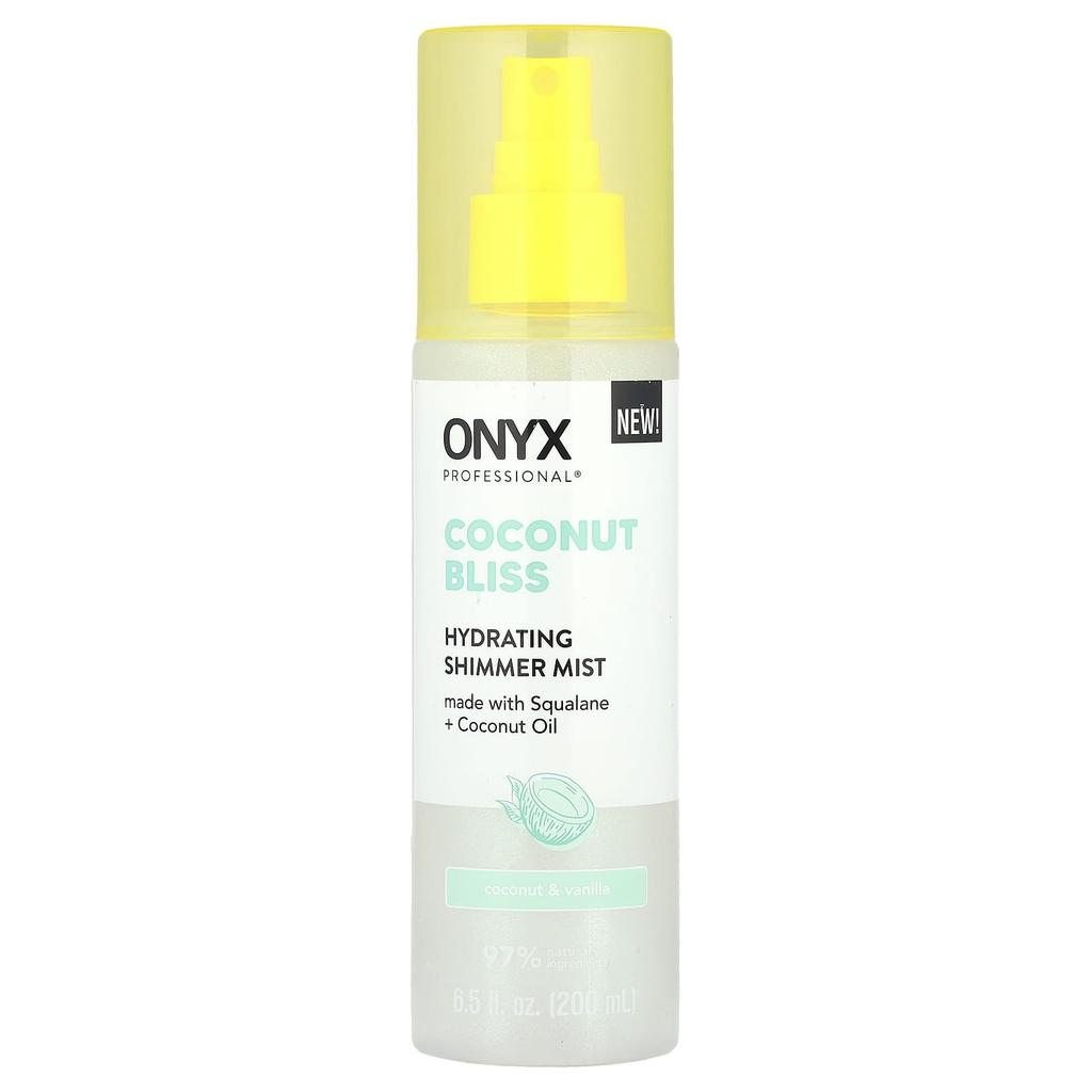 Onyx Professional, Coconut Bliss, Hydrating Shimmer Mist, Coconut & Vanilla, 6.5 Fl Oz (200 Ml)