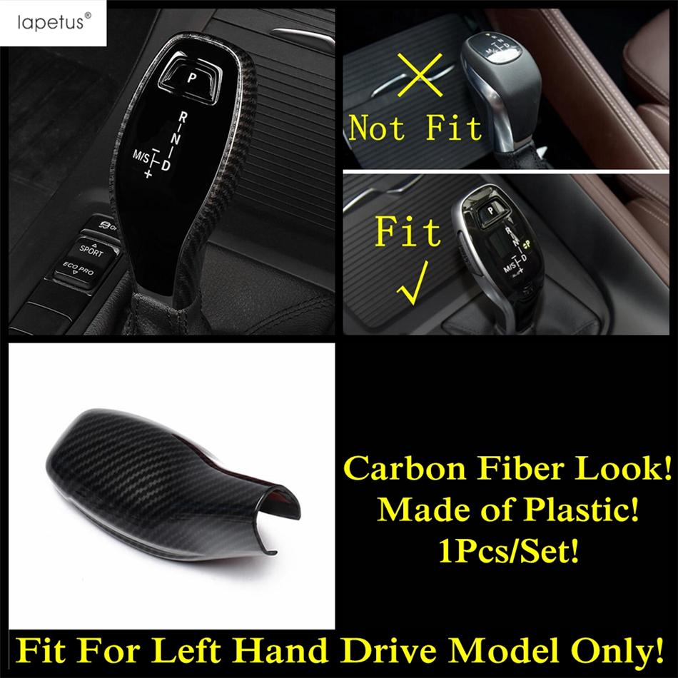 Car Gear Shift Knob Head Handle Decoration Cover Trim For BMW X1 F48 / X2 F39 Red / Carbon Fiber Accessories Interior