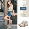 Inner Height Increase 2cm High-top Canvas Shoes Women's 2025 Autumn New Flat-bottomed Color Matching Board Shoes Versatile Casual Little White Shoes