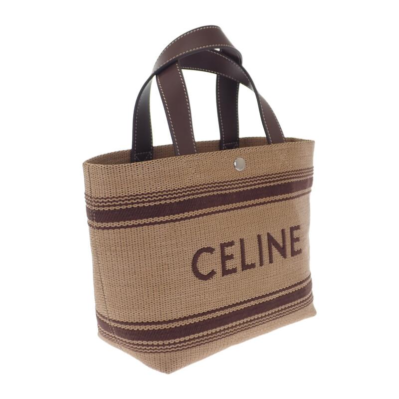 CELINE  116992FRY.02NU 2WAY bag Brown leather/Raffia Women