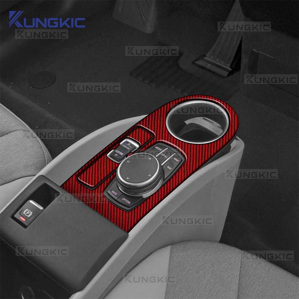 Real Carbon Fiber Gear Shift Collar and Handbrake Trim for BMW i3 2013-2022