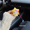 Cute Stars and Moon Hello Kitty Car Air Freshener for New Energy Vehicles, Hand-Painted Aroma Diffuser Stone Decoration