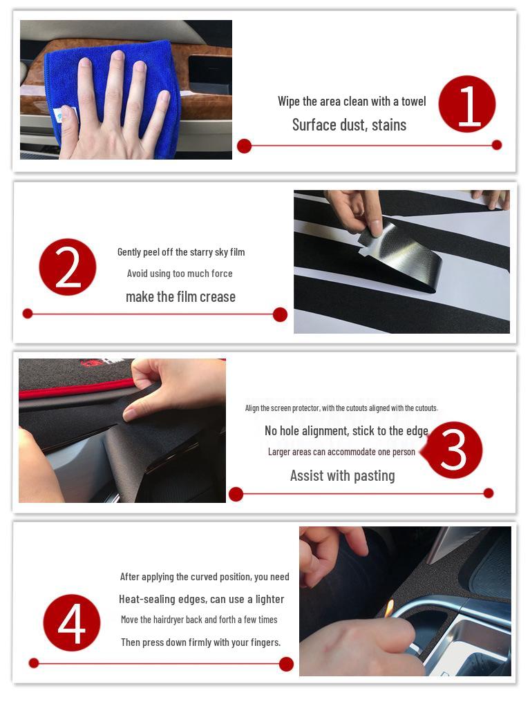 Starry Sky Frosted Film for 2016-2020 Hyundai Elantra Interior Modification - Free Replacement for Damaged Stickers