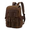 Backpack Backpack Men's Outdoor Travel Electric Head Retro Waterproof Oil Wax Canvas Travel Bag