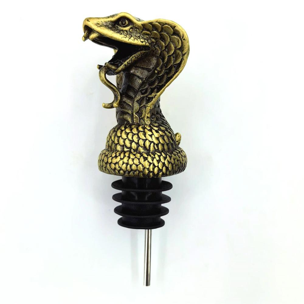 Орнамент для бутылок, пробки из цинкового сплава, аэраторы для вина, уникальная змея для выливания вина, кухонные принадлежности