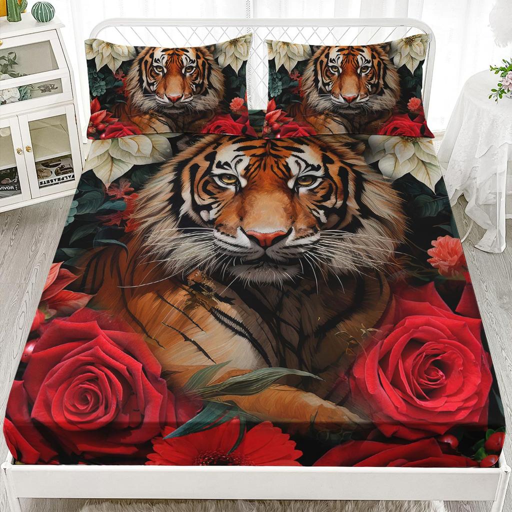 Матрас с животным узором Комплект постельного белья из трех предметов Цифровая печать Комплект для кровати из трех предметов Матрас Детский Взрослый