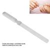 Пилка для ногтей Двусторонняя конструкция Маленькая Портативная Прочная Практичная Пилка для ногтей из нержавеющей стали для дома, салонов, путешествий