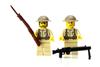 Battle Bricks WW1 US Infantry Doughboy Soldier Set of 2 Minifigures (World War II)
