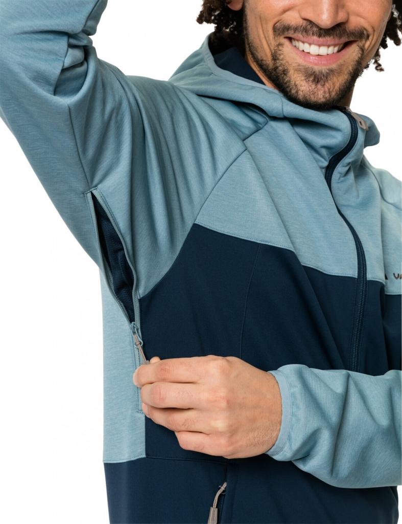 Куртка VAUDE Tremalzo Softshell Half Zip Jacket облачно-голубая
