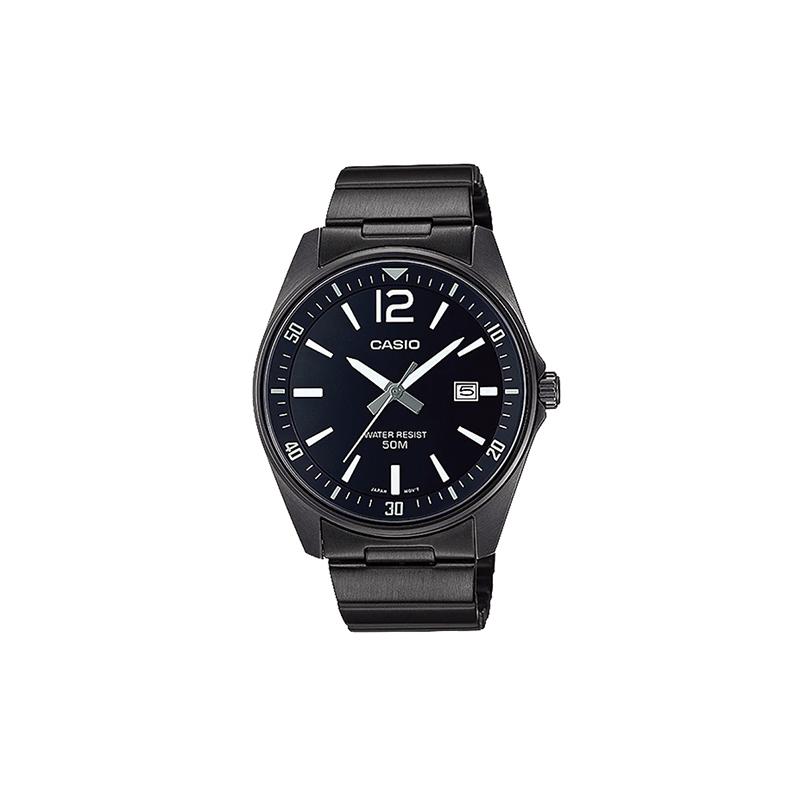 Casio СТАНДАРТНАЯ серия 50 метров водонепроницаемость простой кварцевый механизм стальной ремешок японские и корейские часы мужские часы черные MTP-E170B-1BVDF
