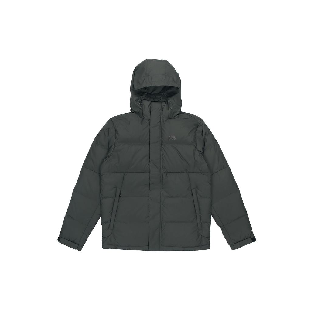 Adidas Hooded Casual Warm Down Jacket Men Outerwear Deep-Earth-Brown GF0064