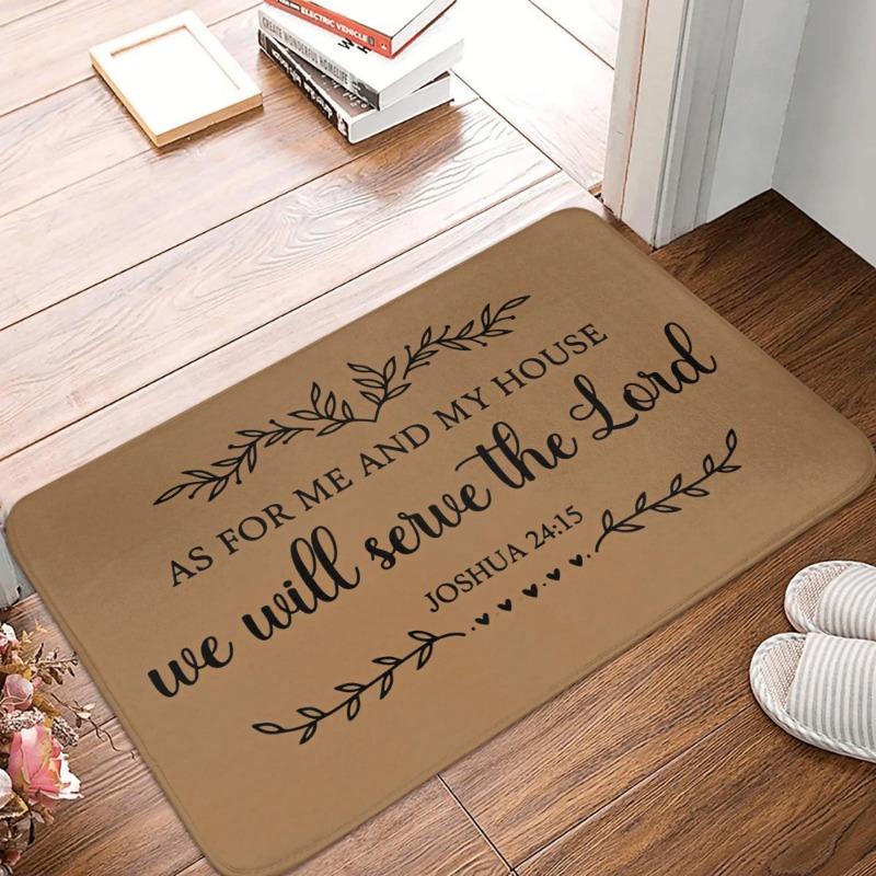 Cute Shoes Slogan We Listen Judge Laugh Front Door Mat Anti-Slip Outdoor Doormat Kitchen Bedroom Entrance Rug Carpet