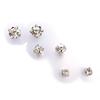 [J7743] - 3 Pairs of White 'Cristal' Earrings