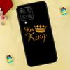 King Queen Couple Lovers Case For Samsung Galaxy M33 M15 M55 M31 M13 M12 M14 M06 M16 M36 M56 M53 M32 M52 M35 M34 M54