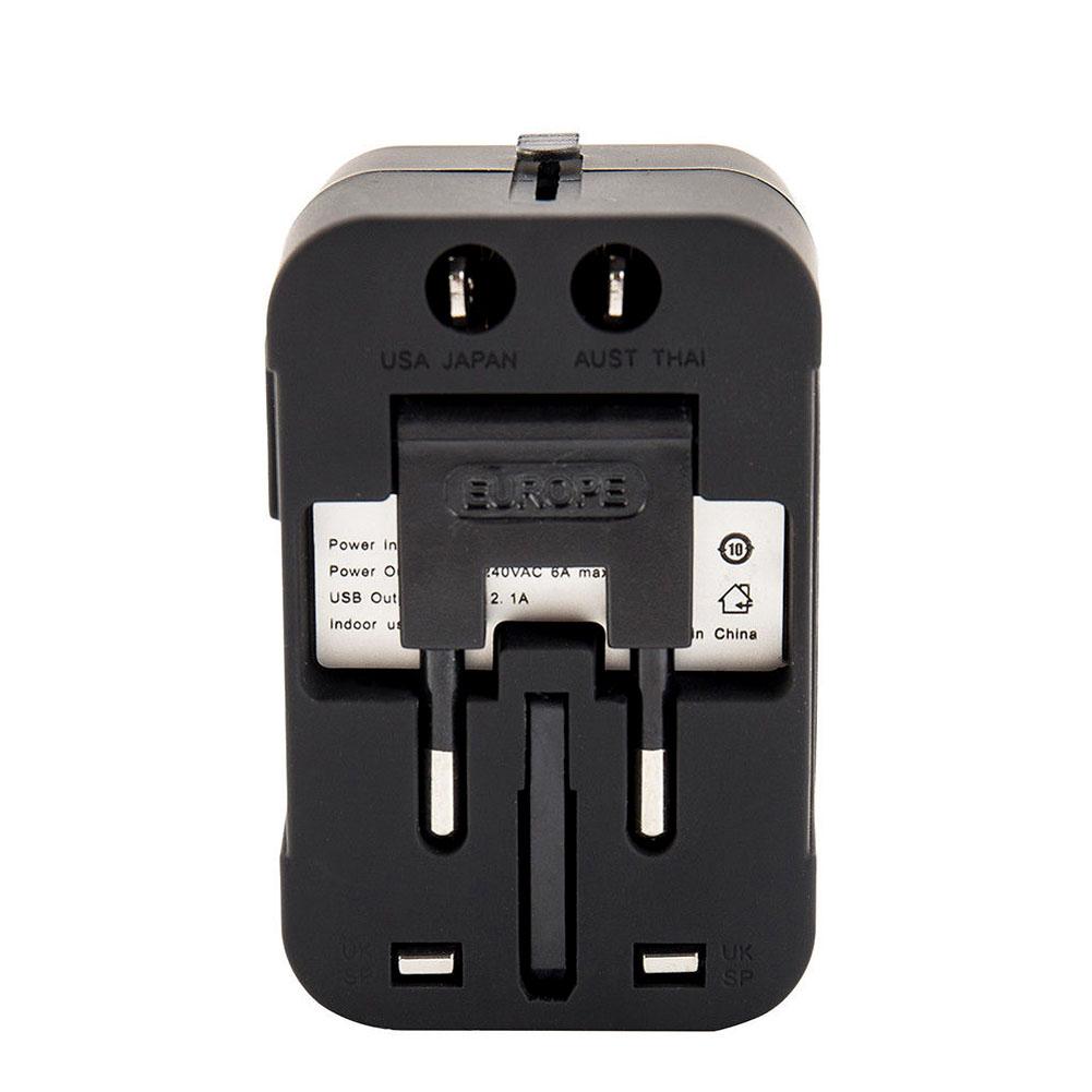 Универсальный дорожный адаптер Многоконтактная вилка Двойной USB 2 порта Розетка Зарядное устройство Конвертер Вилка ЕС США Великобритания Австралия в наличии