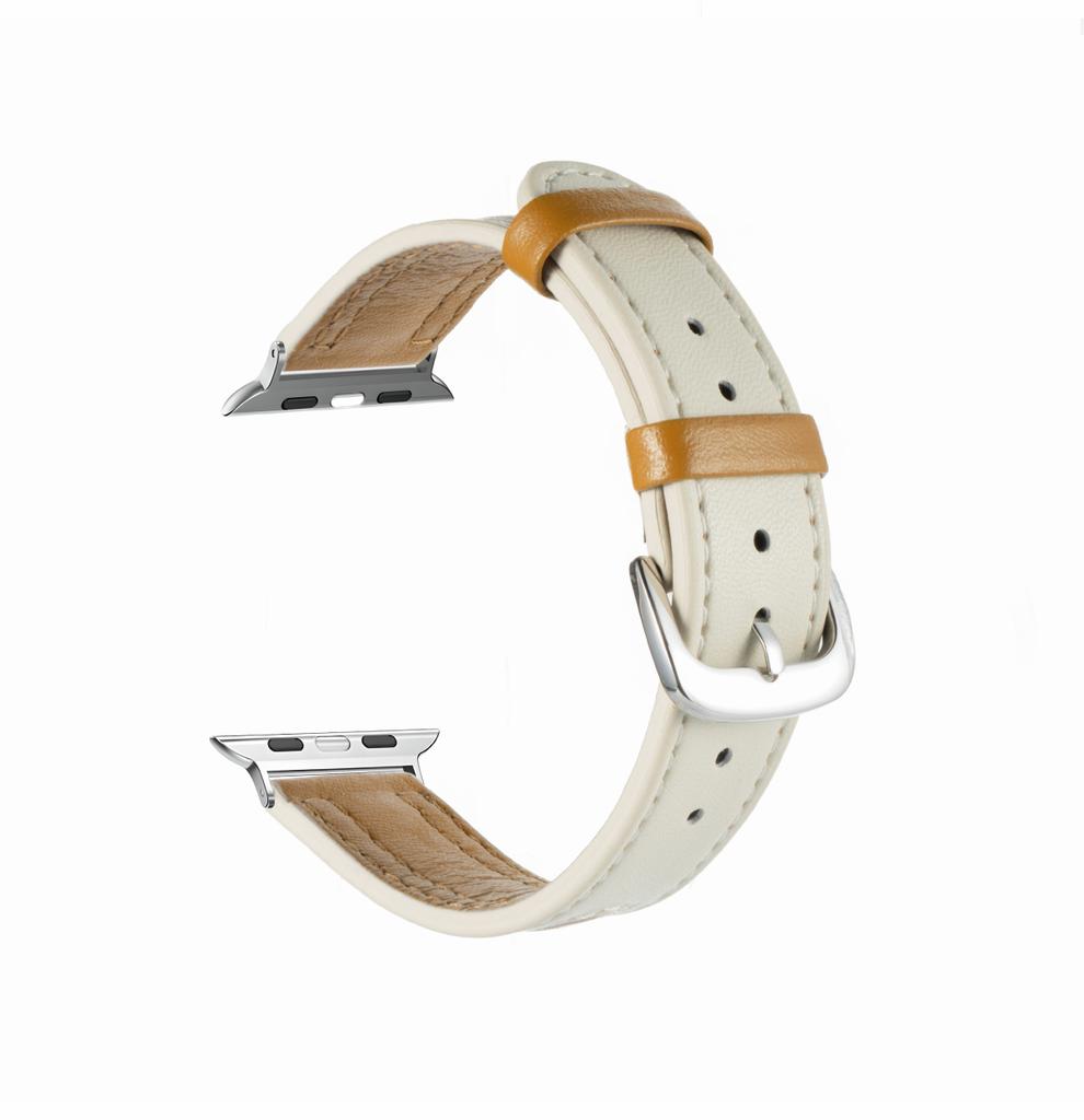 High quality leather loop For Apple Watch band women 11/10/9/8/7/6/5/4/3/2/1 SE 38mm 40mm 41mm 42mm 44mm 45mm 46mm 49mm Strap