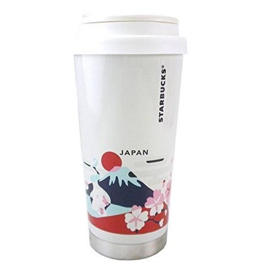 STARBUCKS You Are Here Collection Stainless Steel Tumbler JAPAN 473ml Japanese Traditional Mount Fuji Cherry Blossom Daruma Bonsai Castle Ramen Sushi