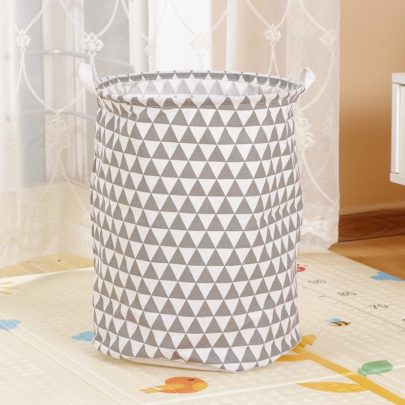 Large Capacity Fabric Laundry Basket Folding Waterproof Clothes Storage Basket Home Children Toy Sundries Storage Bag Organizer