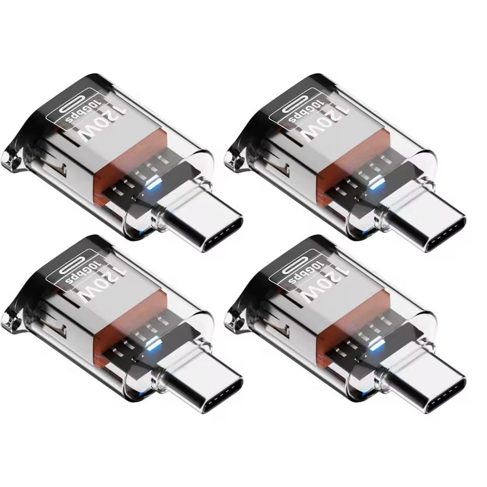 OTG USB C Female To USB A Male Adapter Converter High Speed Transfer for IPhone 16 15 IPad Tablet for Samsung Galaxy Android